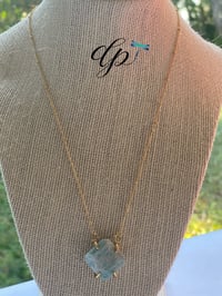 Image 3 of Natural Agate Stone Necklace.