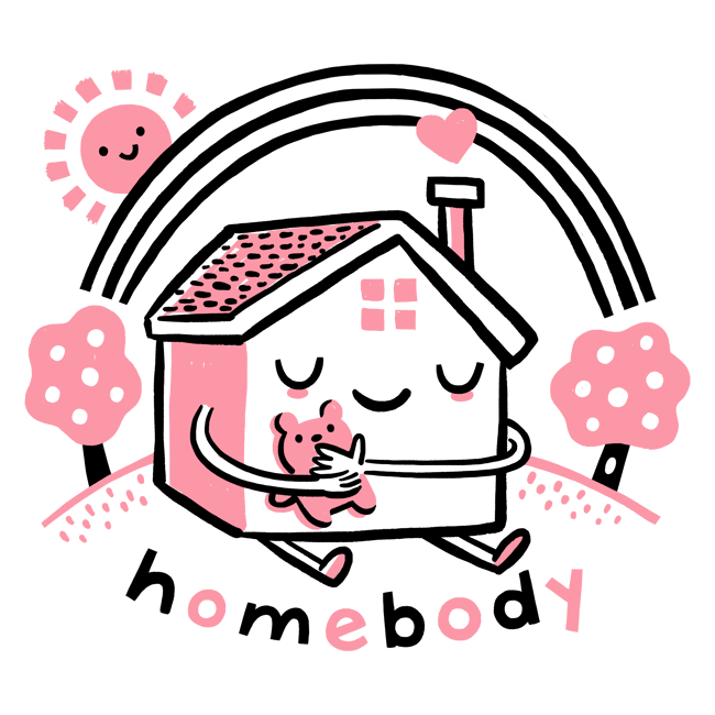 Homebody Sticker