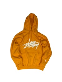Image 1 of WHITE ON YELLOW HOODIE
