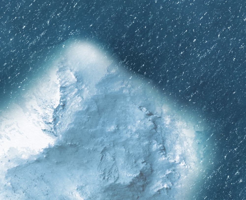 Image of Icebergs #1060 -- 6'x4' plus