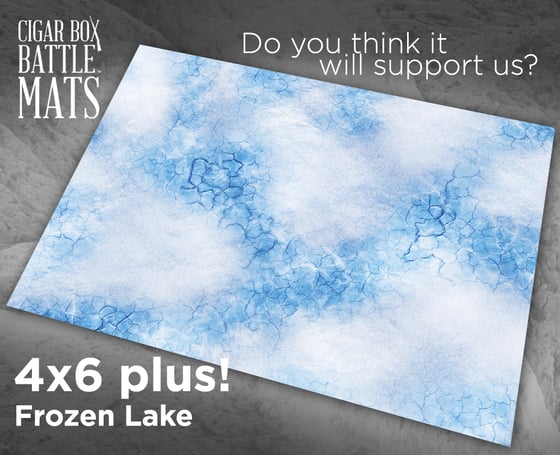 Image of Frozen Lake #1040 -- 6'x4' plus