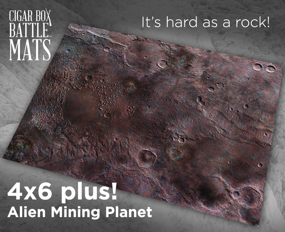 Image of Alien Mining Planet #1010 -- 6'x4' plus 