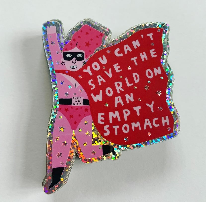 Image of Anti Diet Glitter Sticker