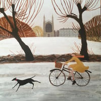 Cycling in the Snow (print)