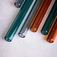 Image 4 of Set of coloured glass straws