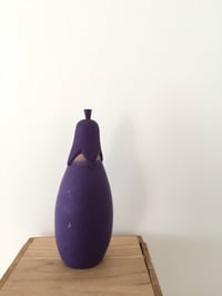 Image 3 of Reserved for Tatiana. Aubergine Kokeshi Doll