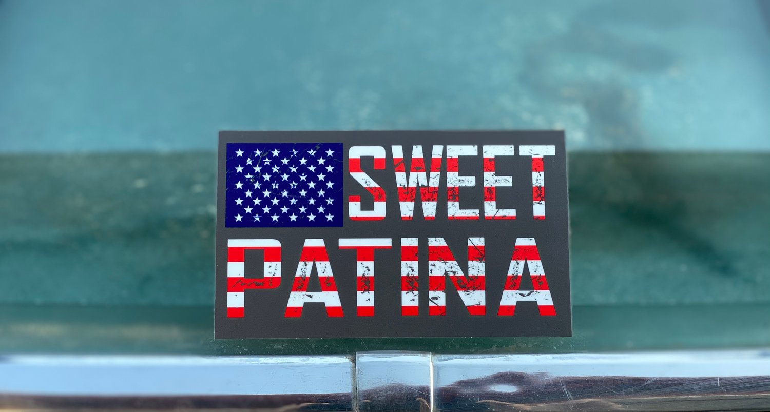 Image of Sweet Patina Flag Sticker 