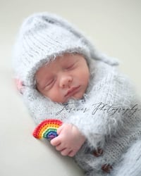 Image 3 of newborn rainbow photography prop