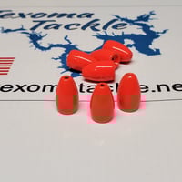 Image 2 of Orange Tungsten flipping weights 