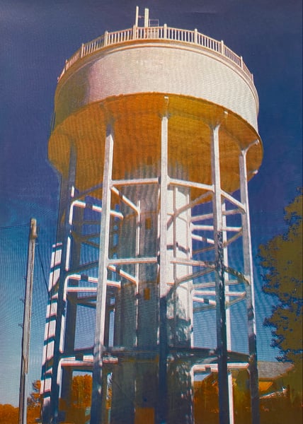Image of Rumfield Road Watertower 3/20 by Charlie Evaristo-Boyce