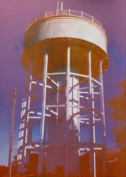 Image of Rumfield Road Watertower 2/20 by Charlie Evaristo-Boyce