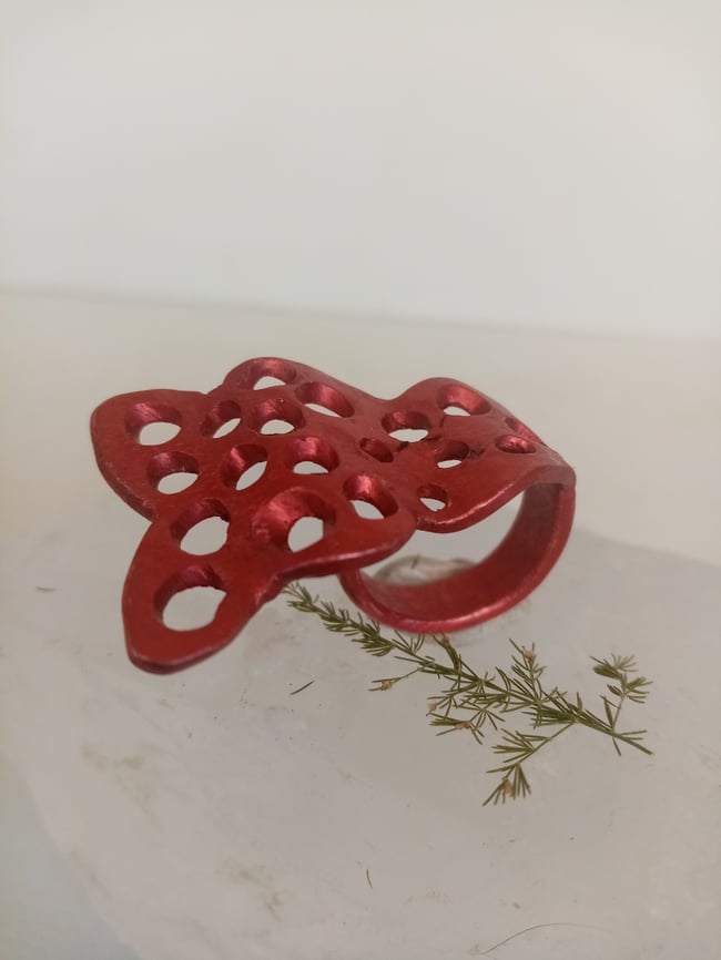 Anillos  Espuma de Mar (Rojo / Dorado / Plateado)