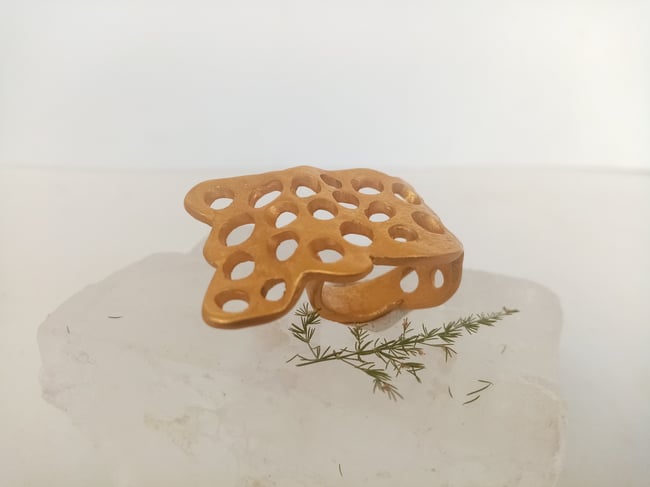 Anillos  Espuma de Mar (Rojo / Dorado / Plateado)