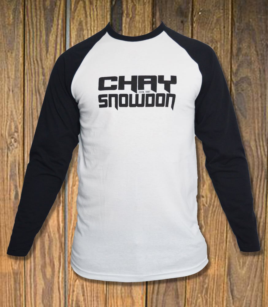 Image of Black & White Baseball T