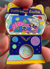 Image 2 of Voltron Gacha Spinning Enamel Pin