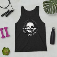 Image 1 of SINK OR SWIM SKULL TANK - UNISEX FIT