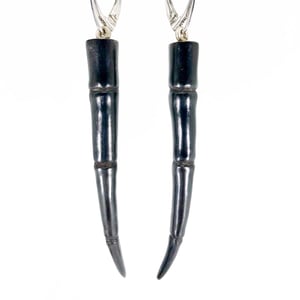 Image of Tendril Earrings, Black #6
