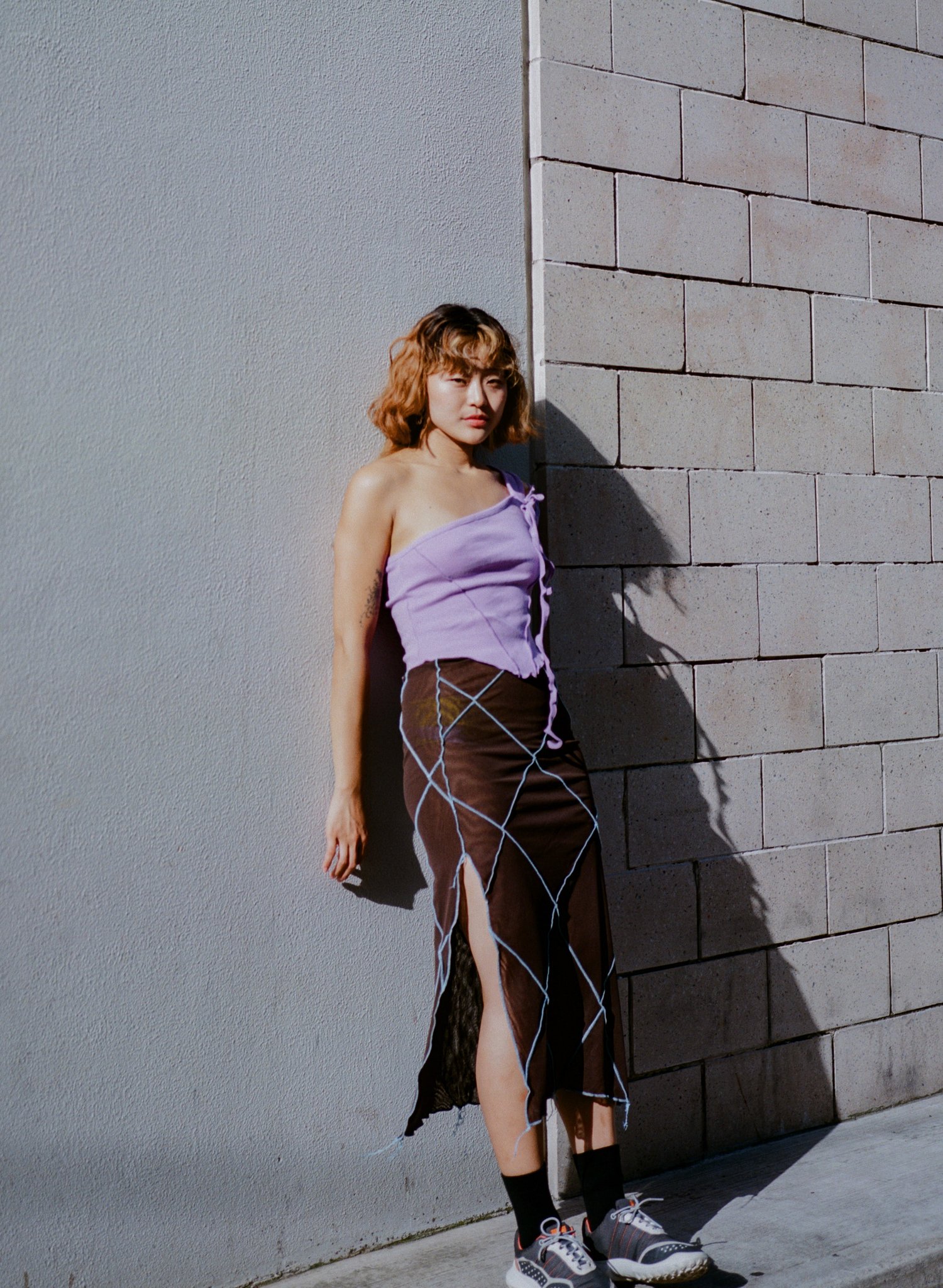 Image of No. 15 / Lattice Mesh Skirt - Espresso