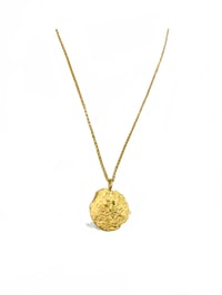 Image 1 of Medium Moon Crater Yellow Pendant