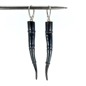 Image of Tendril Earrings, Black #8