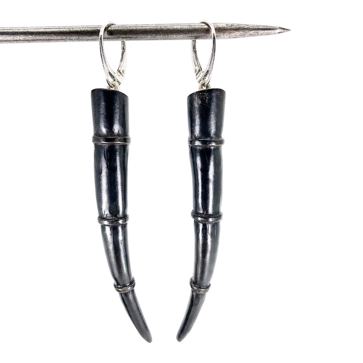 Image of Tendril Earrings, Black #9