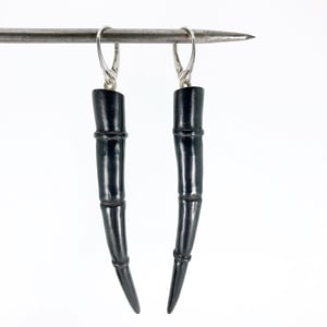 Image of Tendril Earrings, Black #10