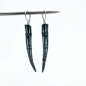 Image of Tendril Earrings, Black #10
