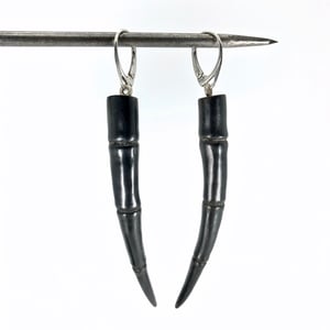 Image of Tendril Earrings, Black #11