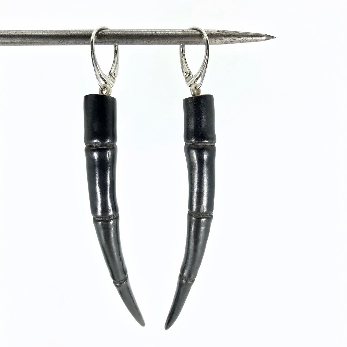 Image of Tendril Earrings, Black #11