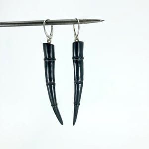 Image of Tendril Earrings, Black #12