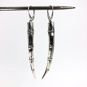 Image of Tendril Earrings, Silver #1