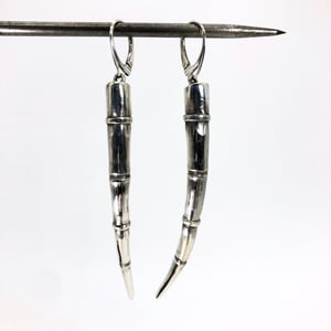 Image of Tendril Earrings, Silver #1