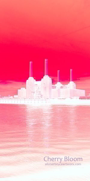 Cherry Bloom - Battersea Power Station - Limited Edition Print 2/10