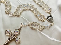 Image 3 of Clear Ladder-Style Rosary Beads