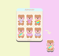 STICKER SHEET: Alexander