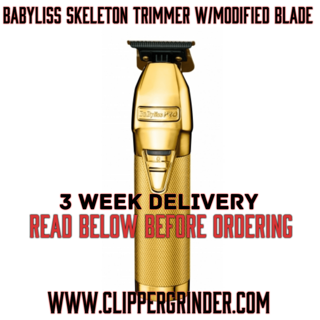 3 Week Delivery/High Order Volume) Chrome Babyliss Skeleton W/ Modified  Blade & Foil Shaver