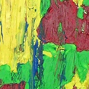 Lenny - Original - Finger Painted Acrylic on Canvas