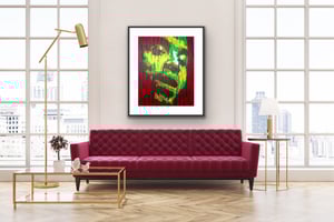 Lenny - Original - Finger Painted Acrylic on Canvas
