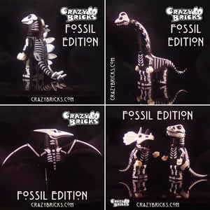 Image of All FIVE FOSSIL EDITION Dino Dudes! Limited Stock!
