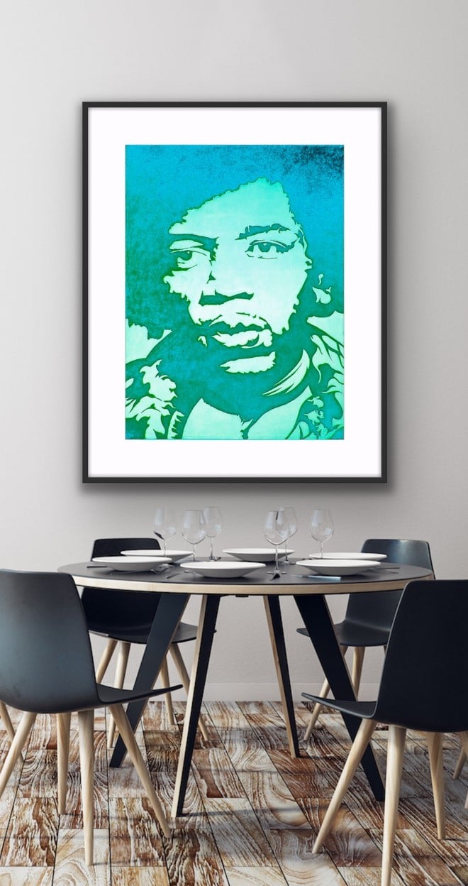 Jimi Blue Haze - Limited Edition Print 1/25