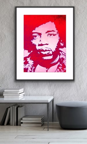 Jimi Red Haze - Limited Edition Print 1/25