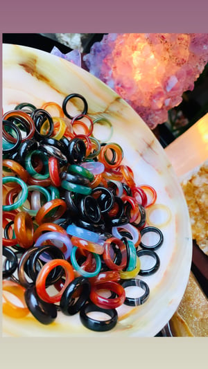 Image of Mixed agate Rings 