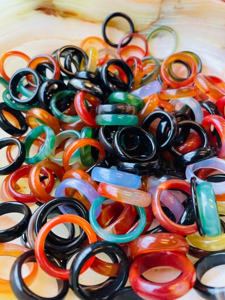 Image of Mixed agate Rings 