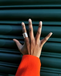 STERLING SILVER TUBE RING 