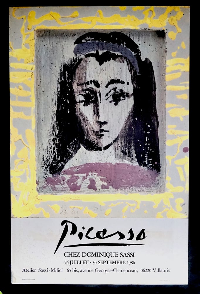 Image of (after) pablo picasso / portrait with yellow frame / 23/094