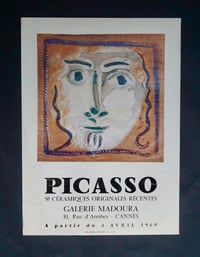 Image 1 of (after) pablo picasso / ceramic portrait  / 23/095