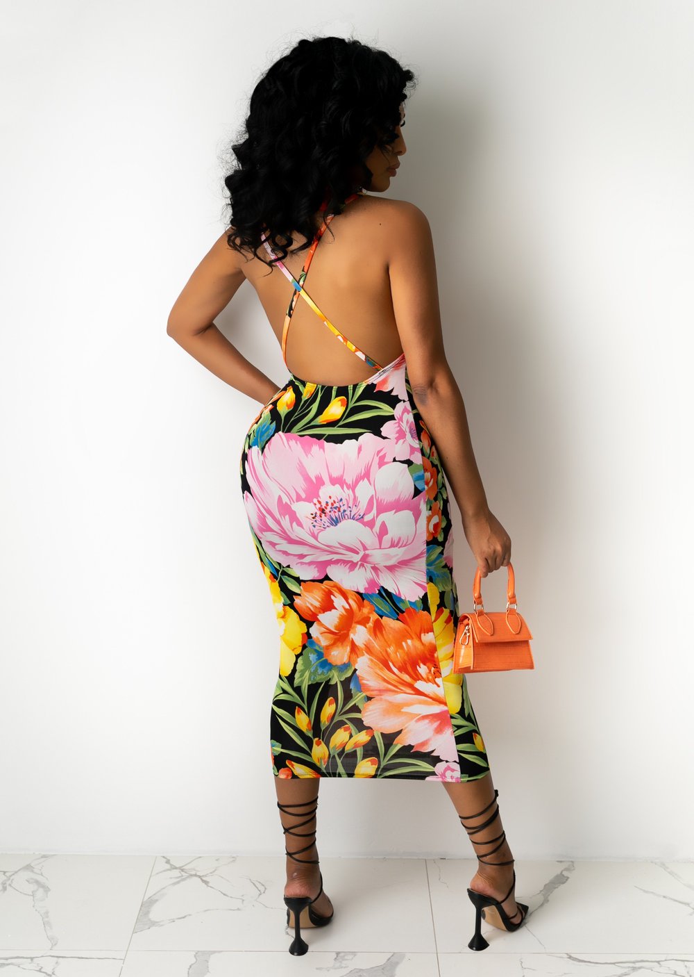 Image of Miami Blossom MIDI Dress