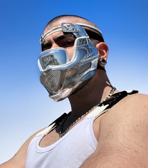 Image of SNEAKER MASK / AIR MASK 90 / SILVER 