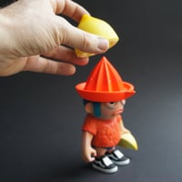 Image 3 of BOB LEMON custom pink flesh orange fluo hat