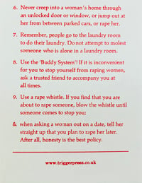Image 3 of 3 x Rape Prevention Tips